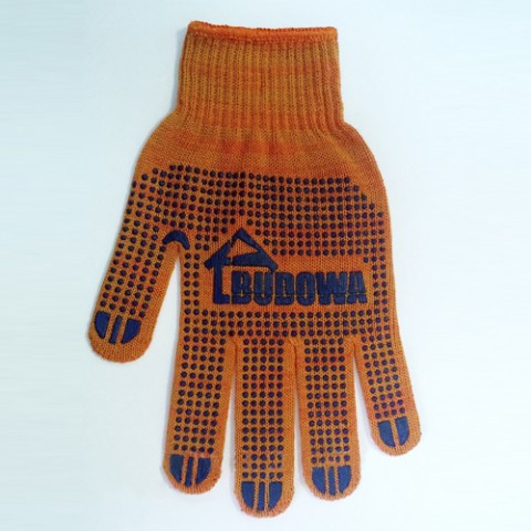 Перчатки х/б BUDOWA оранжевые
